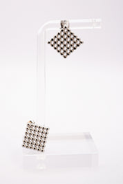 Boucles d'oreilles Grid - Carré