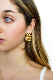 Scrunchy Square Earrings