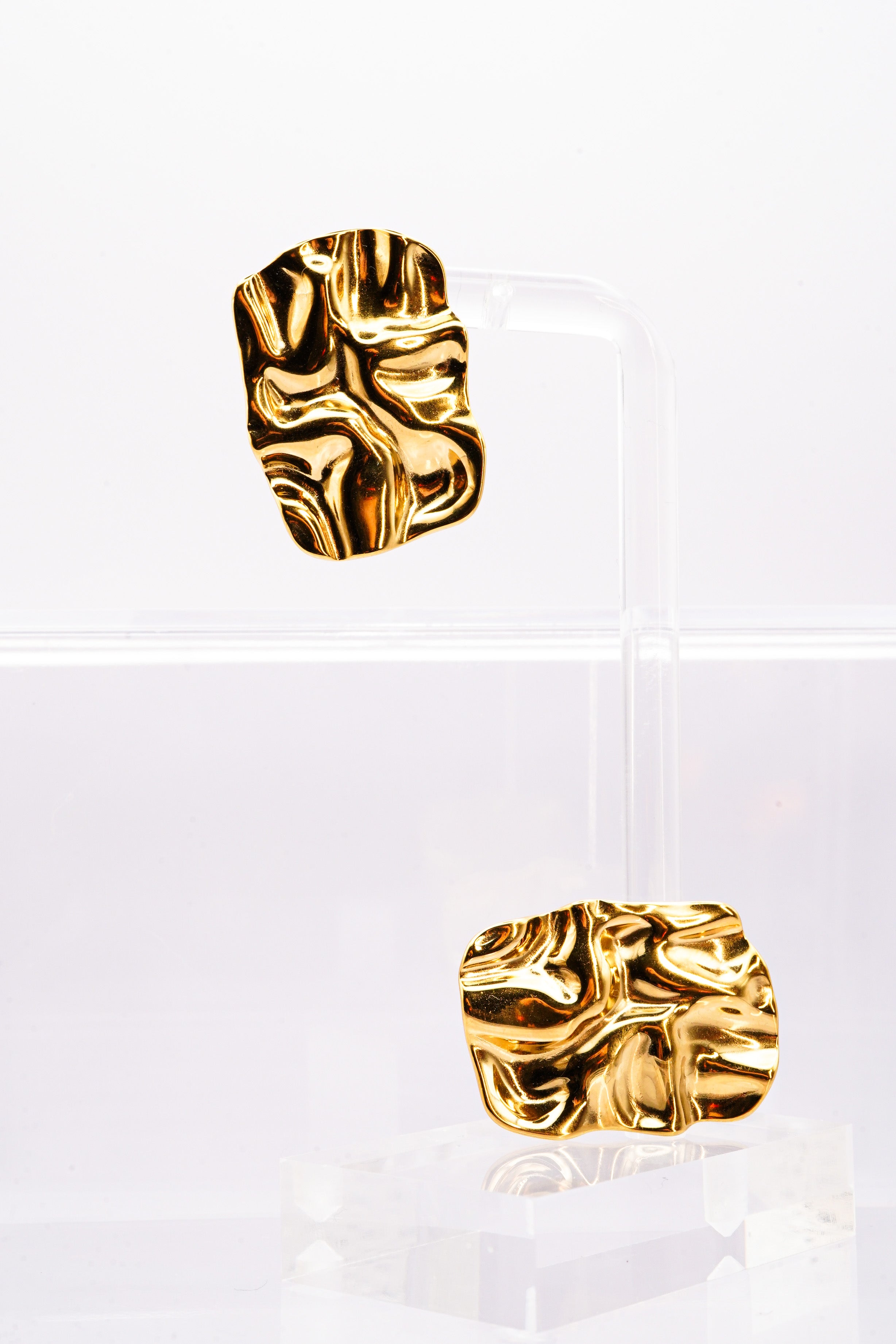 Scrunchy Square Earrings