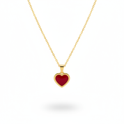 177 cuore rosso oro