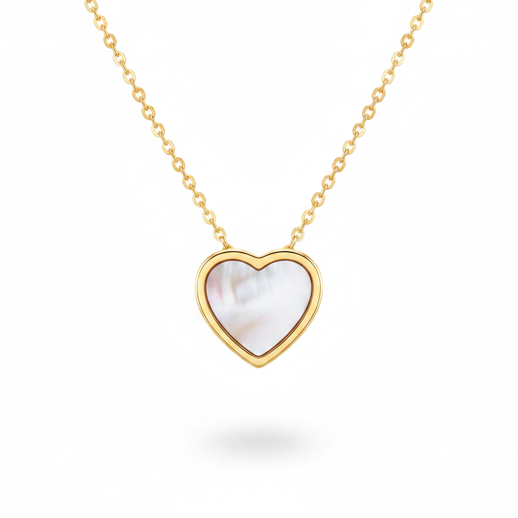 179 cuore madreperla oro