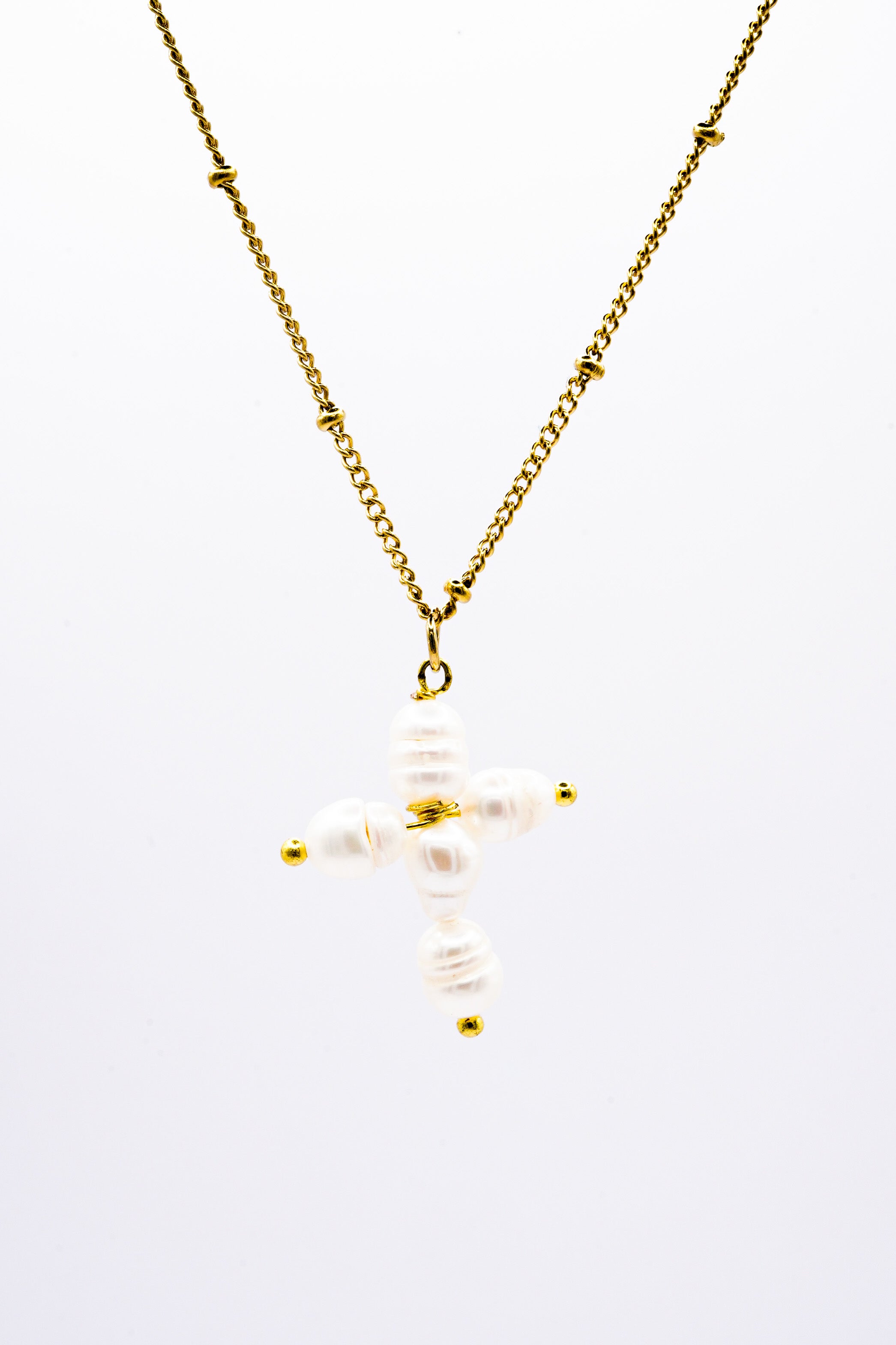 Collier Croix en Perles