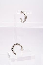 Boucles d'oreilles torsadées