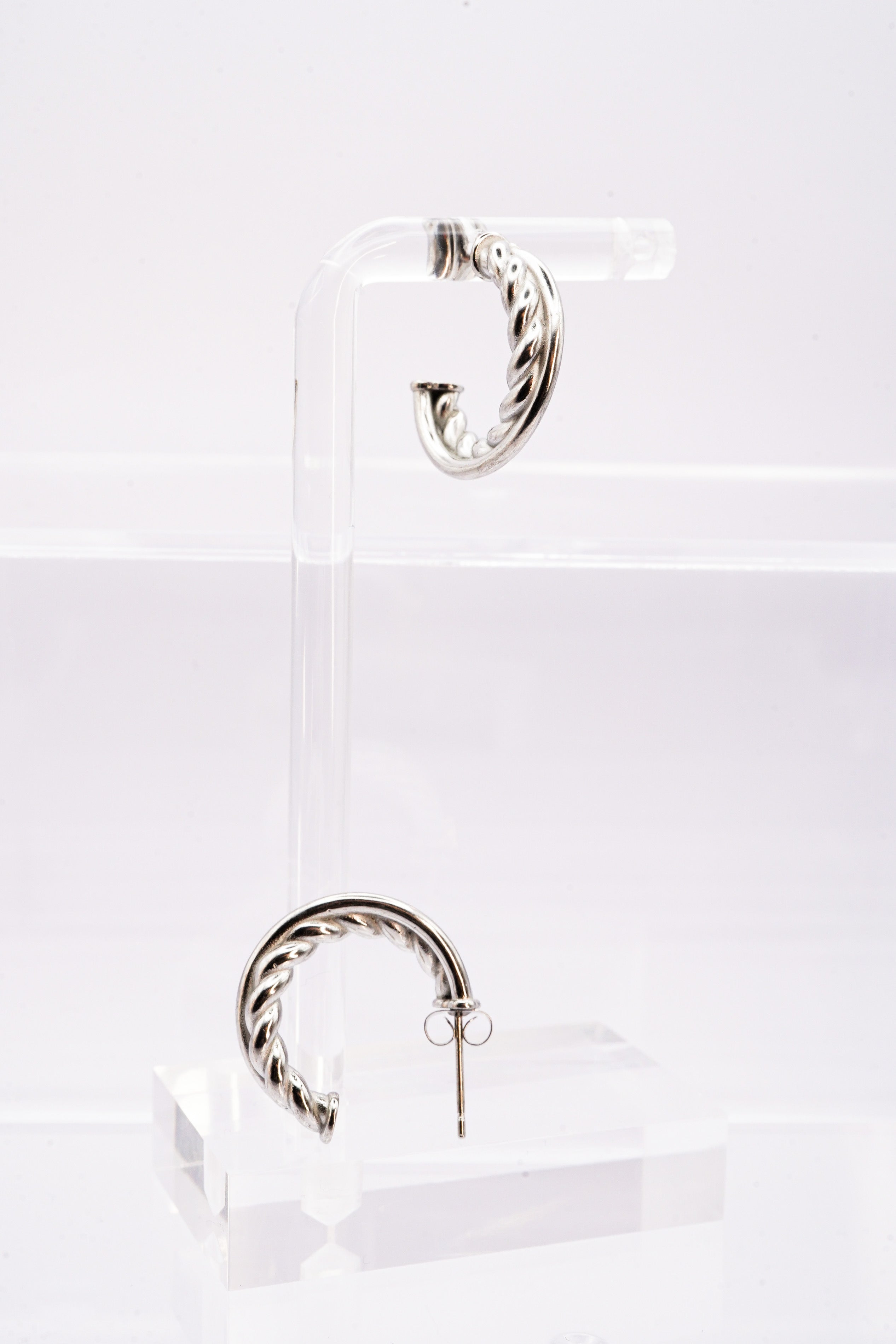 Boucles d'oreilles torsadées