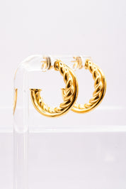 Boucles d'oreilles torsadées