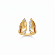 Anello ali farfalla - oro