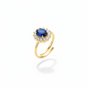 Anello Blu Zaffiro - Apertura Parallela