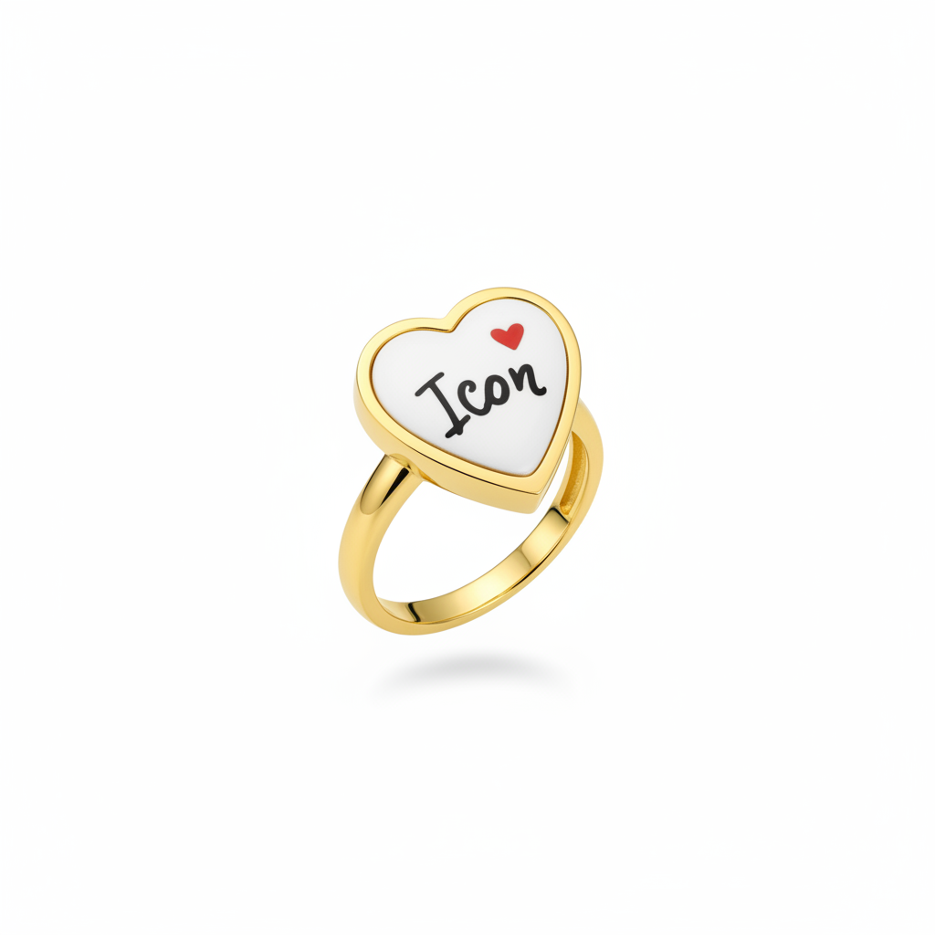Anello cuore oro - Icon