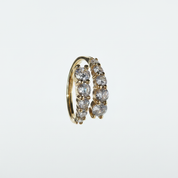 Anello doppia fascia oro - vista frontale