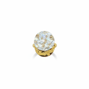 Anello doppio disco madreperla - top view