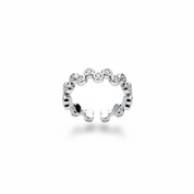 Anello eternity argento - vista frontale