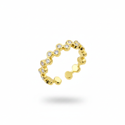 Anello eternity oro - vista dall'alto