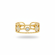 Anello farfalla oro - vista frontale