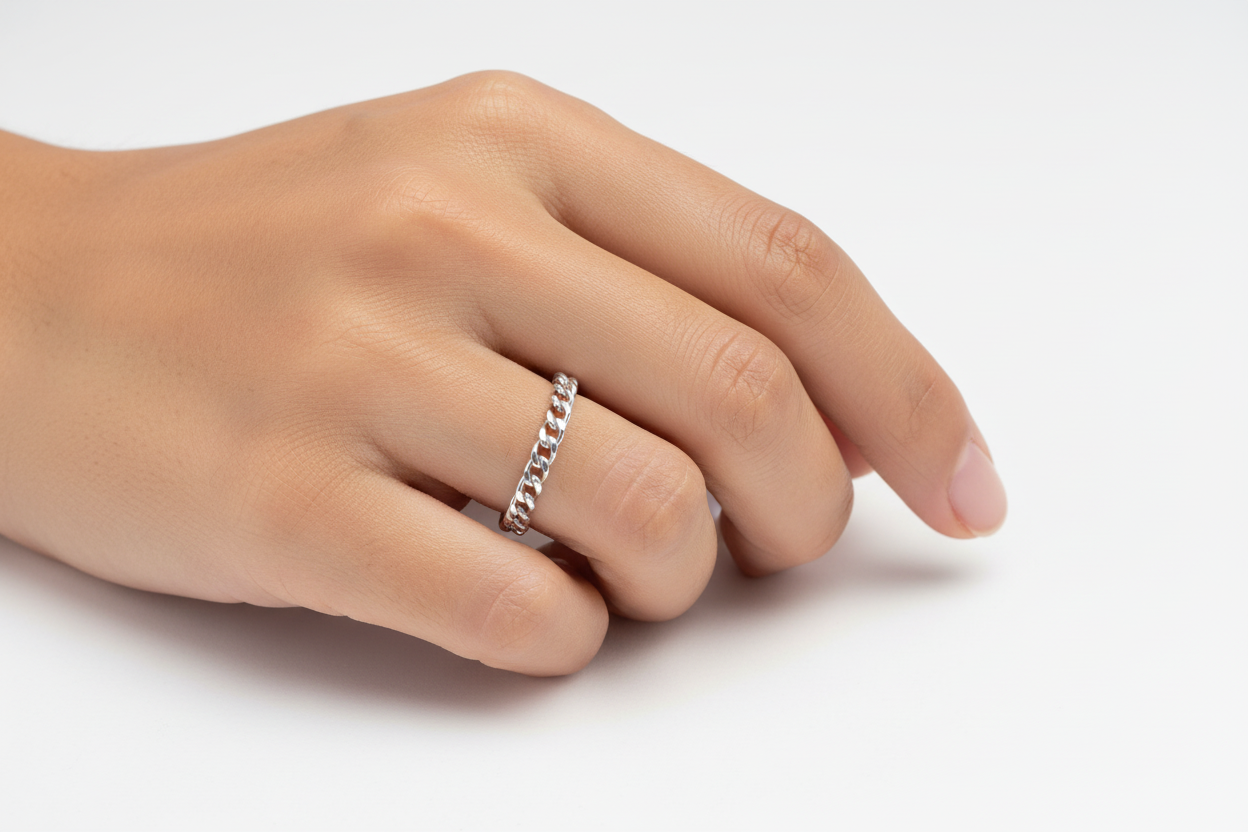 Anello grumetta argento