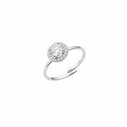 Anello halo argento