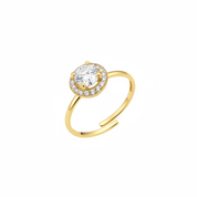 Anello halo oro