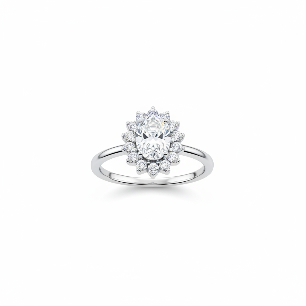 Anello Halo - Versione Argento