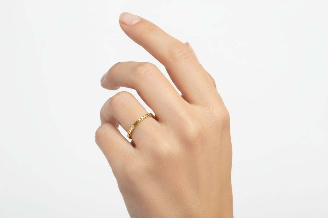Anello oro box