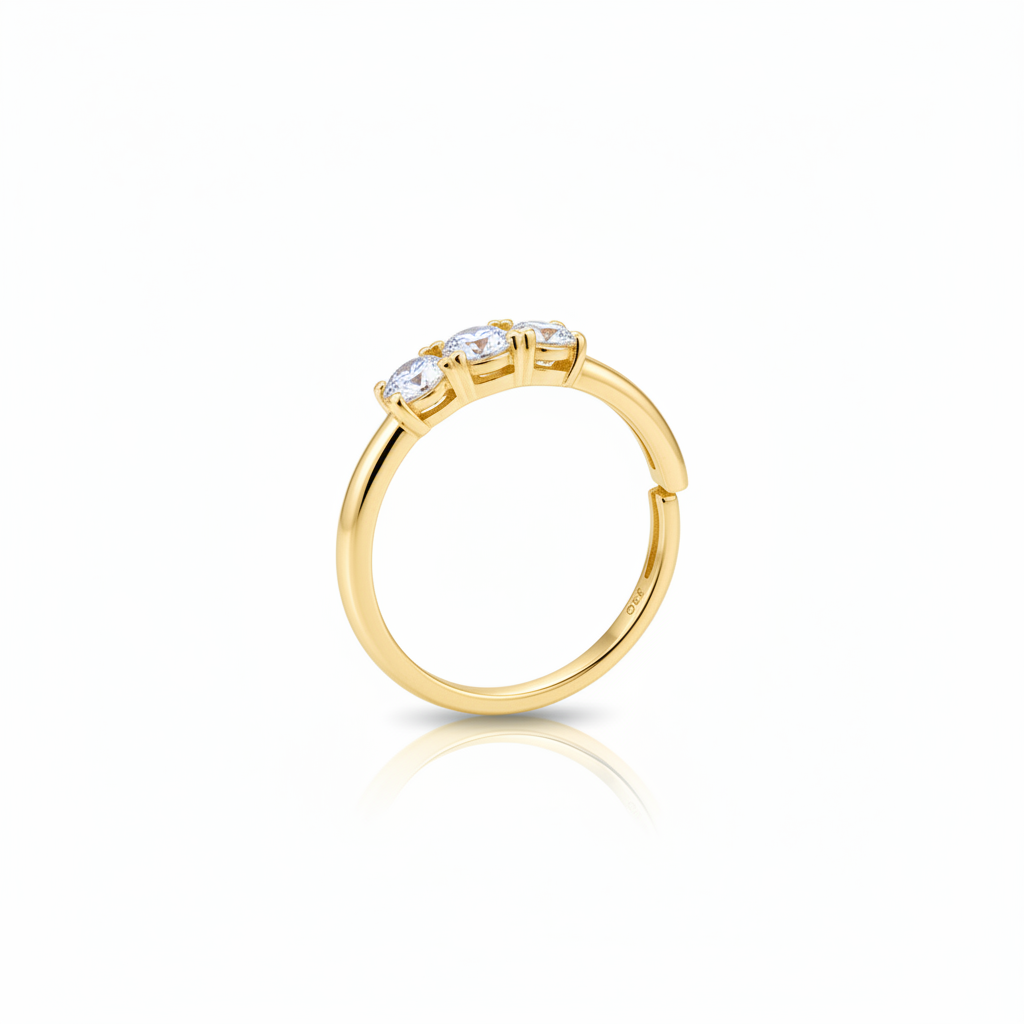 Anello oro - profilo laterale