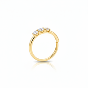Anello oro - profilo laterale