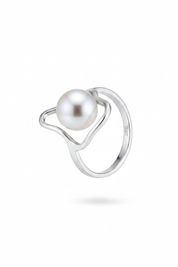 Anello perla argento