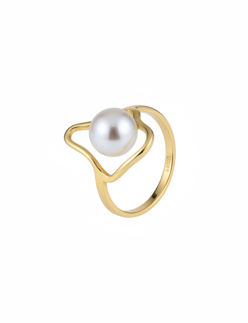 Anello perla oro
