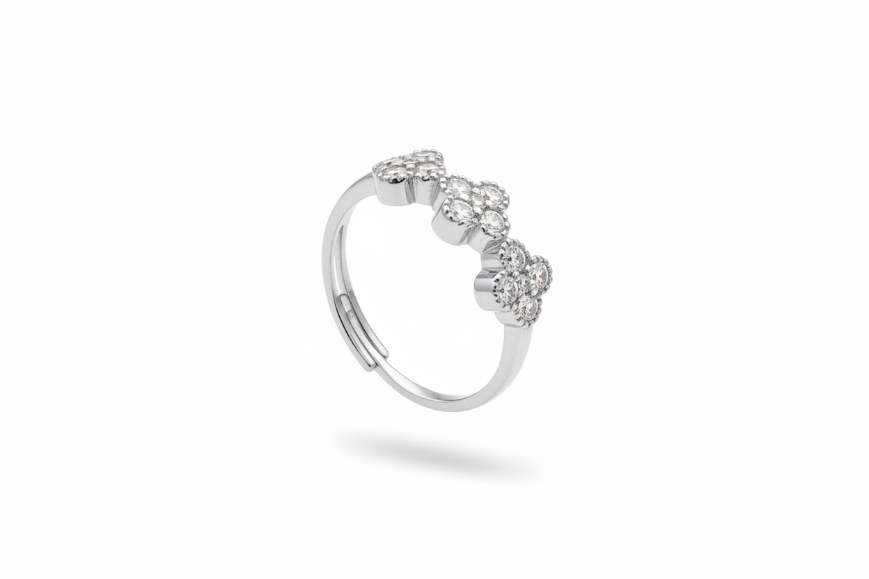 Anello Quadrifoglio Argento - Landscape