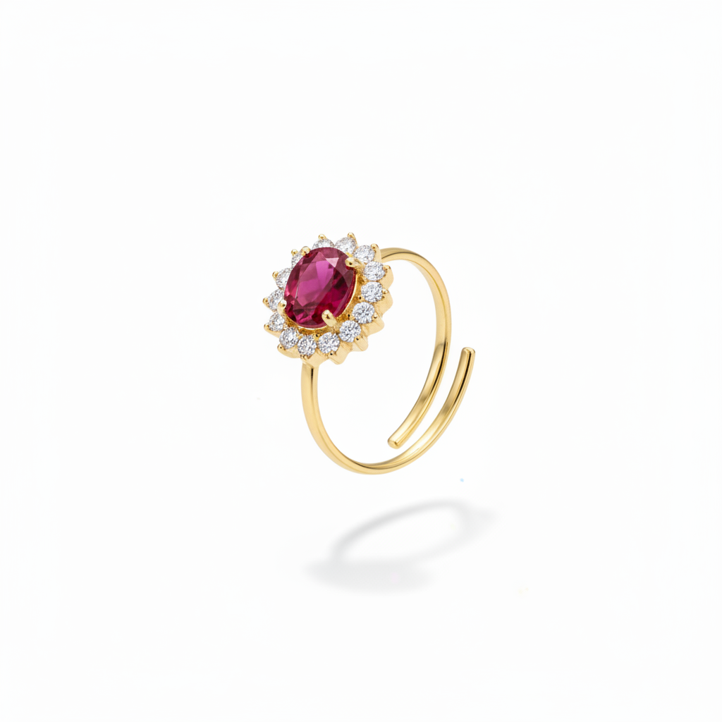 Anello Rosso Rubino - Apertura Parallela