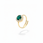 Anello Verde Smeraldo - Apertura Parallela