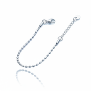 Ball chain argento - chiusura ball chain coordinata