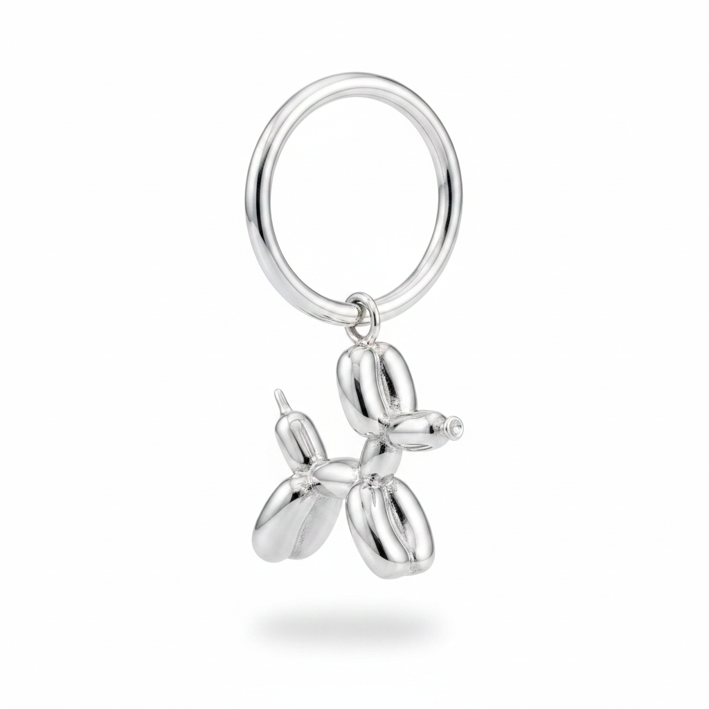 Balloon dog argento