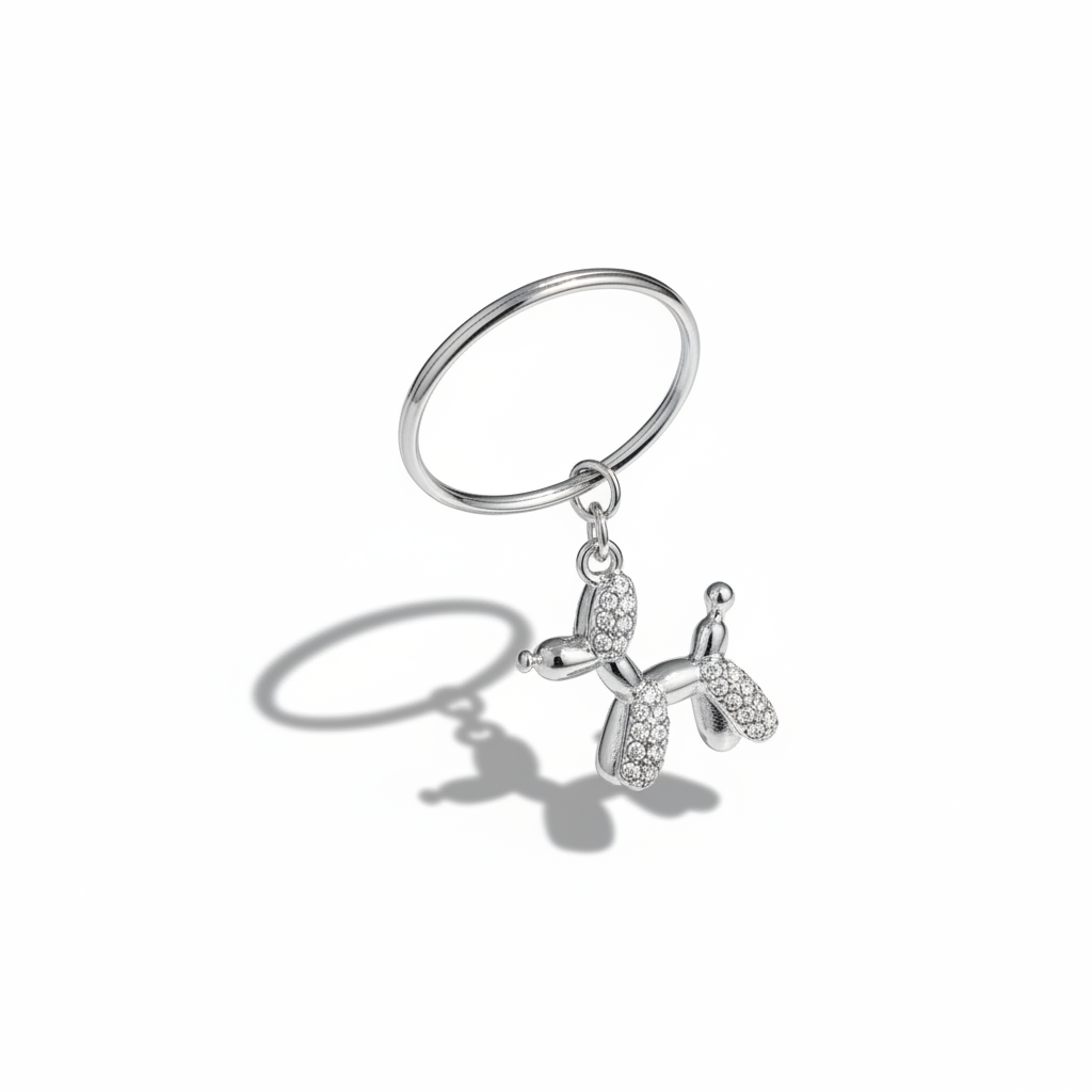 Balloon dog argento