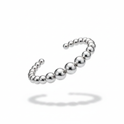Bangle sfere argento - floating sfondo bianco