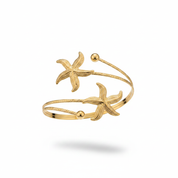 Bangle stelle marine oro - floating sfondo bianco