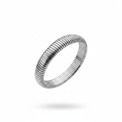 Bangle tubogas argento - floating sfondo bianco