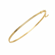 Bracciale 2 Colonne Box Oro - Quadrato