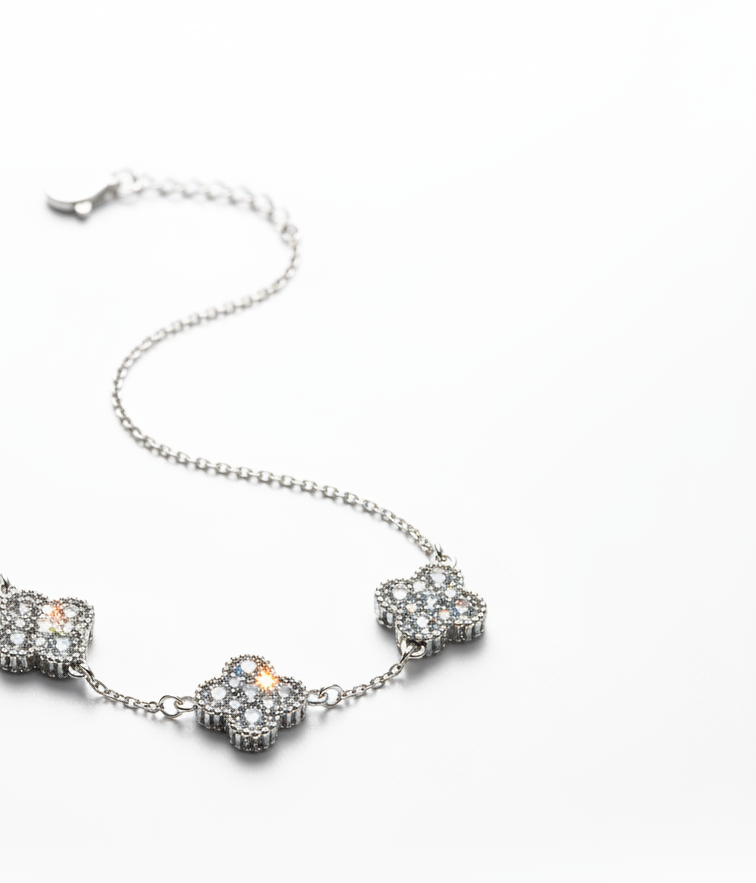 Bracciale 3 quadrifogli - composizione elegante