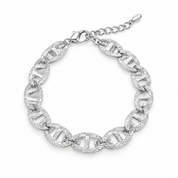 Bracciale argentato coordinato alla foto dorata