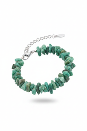 Bracciale argento avventurina verde - foto professionale
