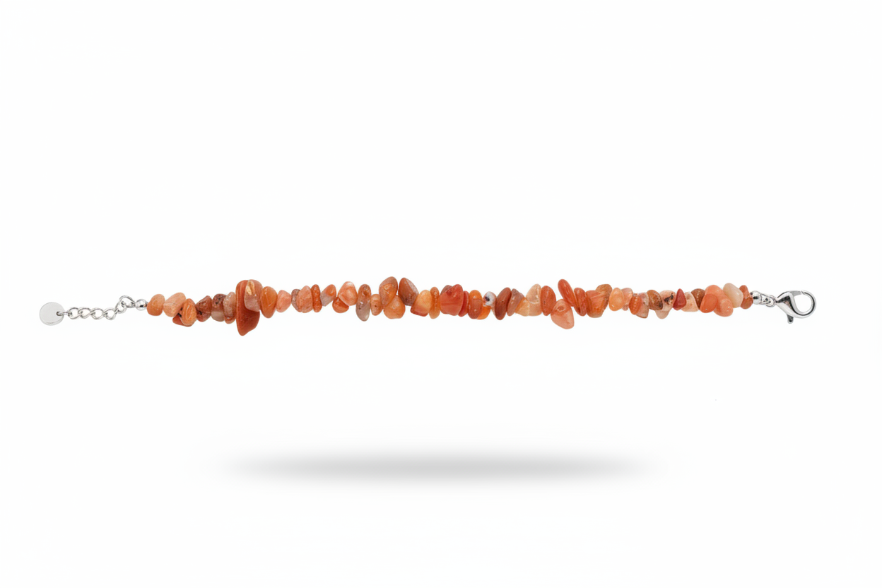 Bracciale argento corniola - foto professionale