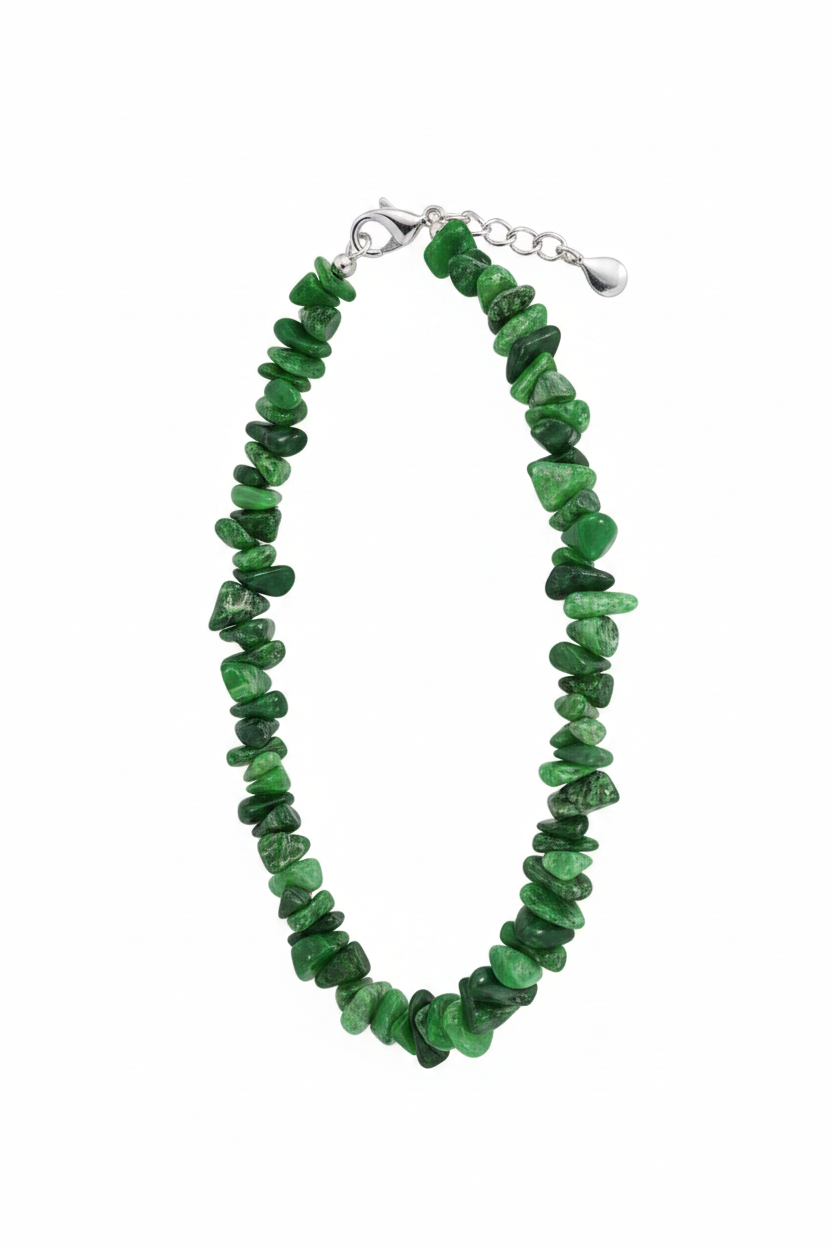 Bracciale argento giada verde - foto professionale