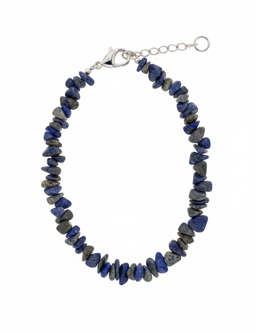 Bracciale argento lapislazzuli - foto professionale
