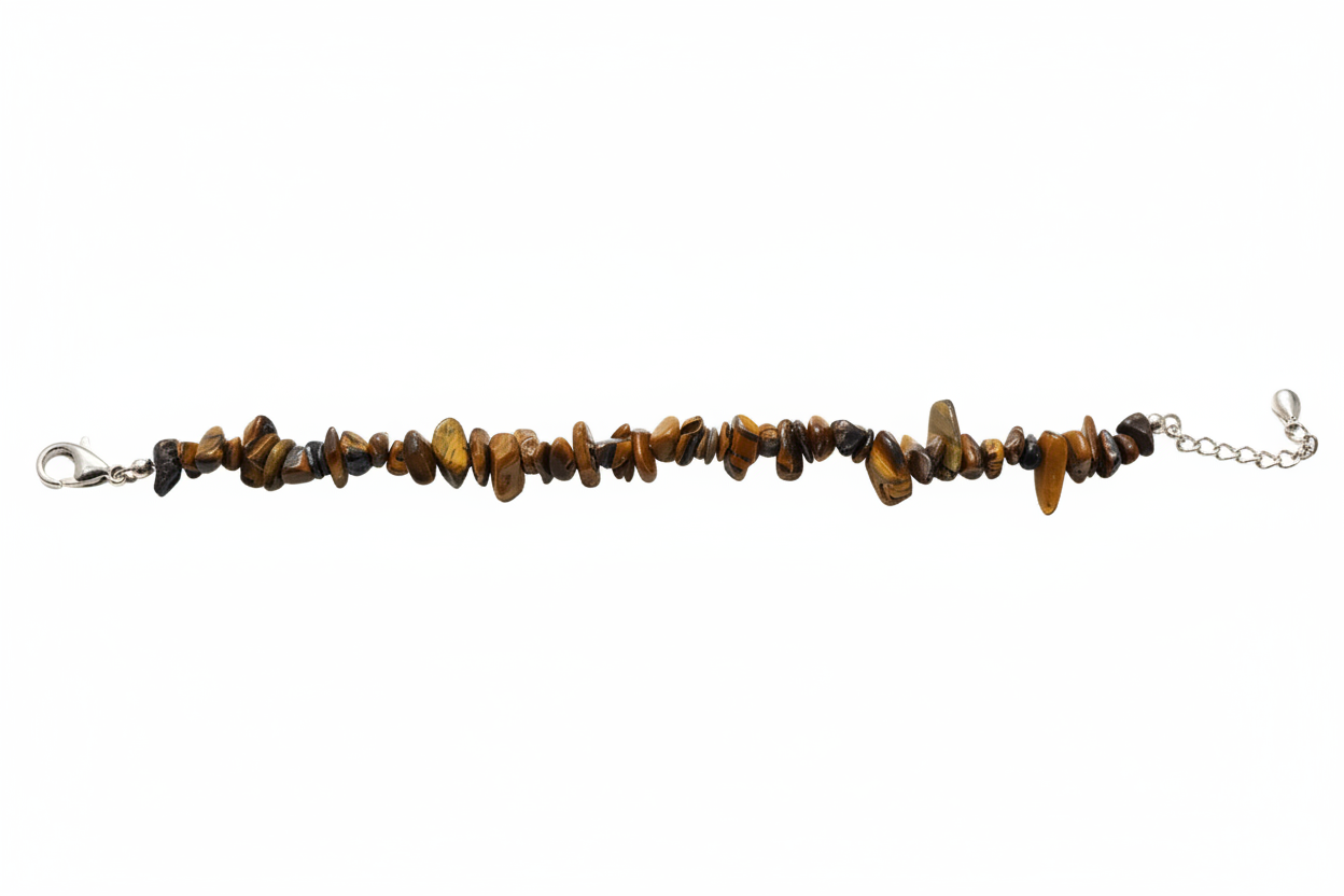 Bracciale argento occhio di tigre - foto professionale