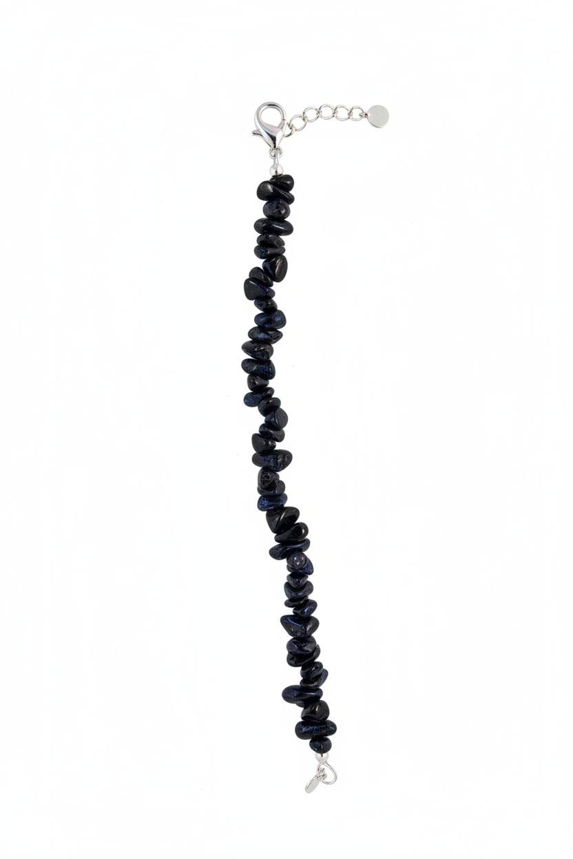 Bracciale argento onice nero - foto professionale