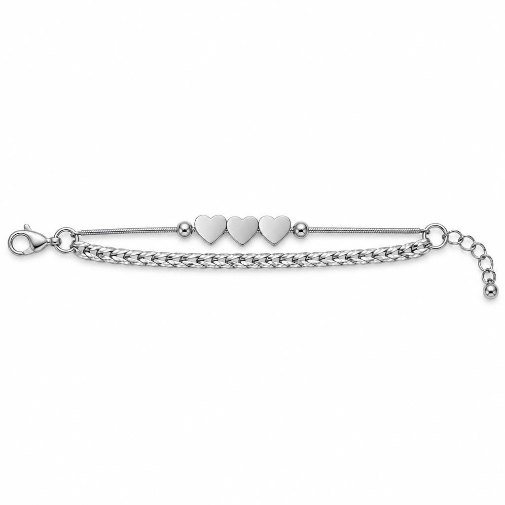 Bracciale argento palline stopper