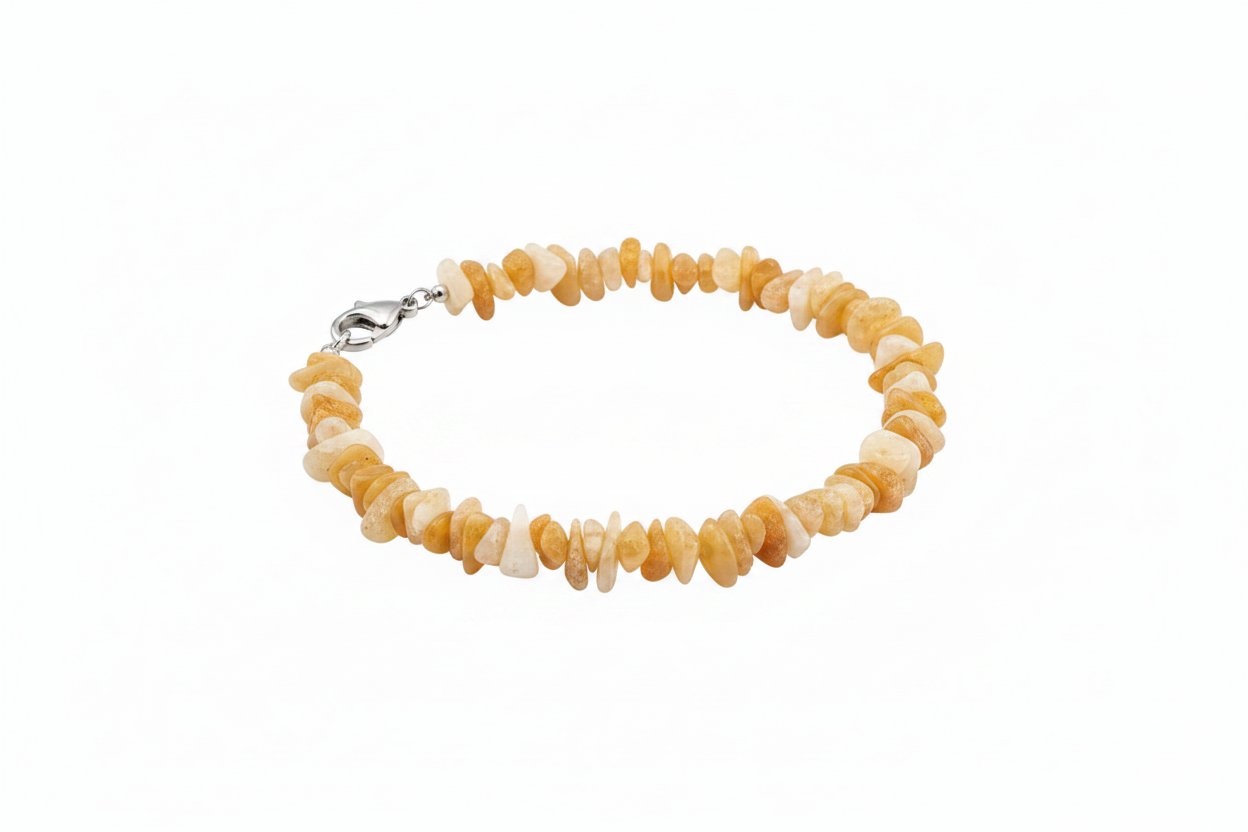 Bracciale argento pietre gialle - foto professionale