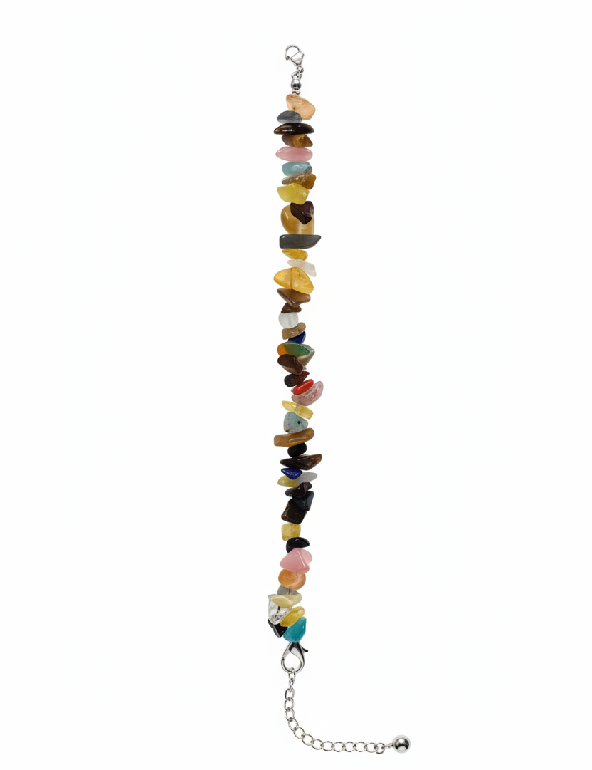 Bracciale argento pietre multicolore - foto professionale