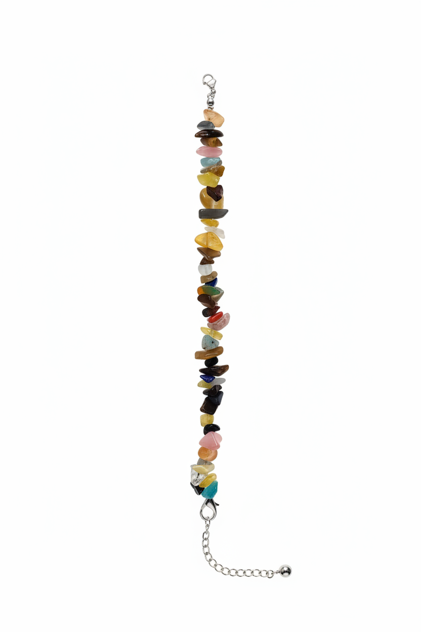 Bracciale argento pietre multicolore - foto professionale