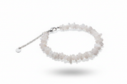 Bracciale argento quarzo bianco - foto professionale