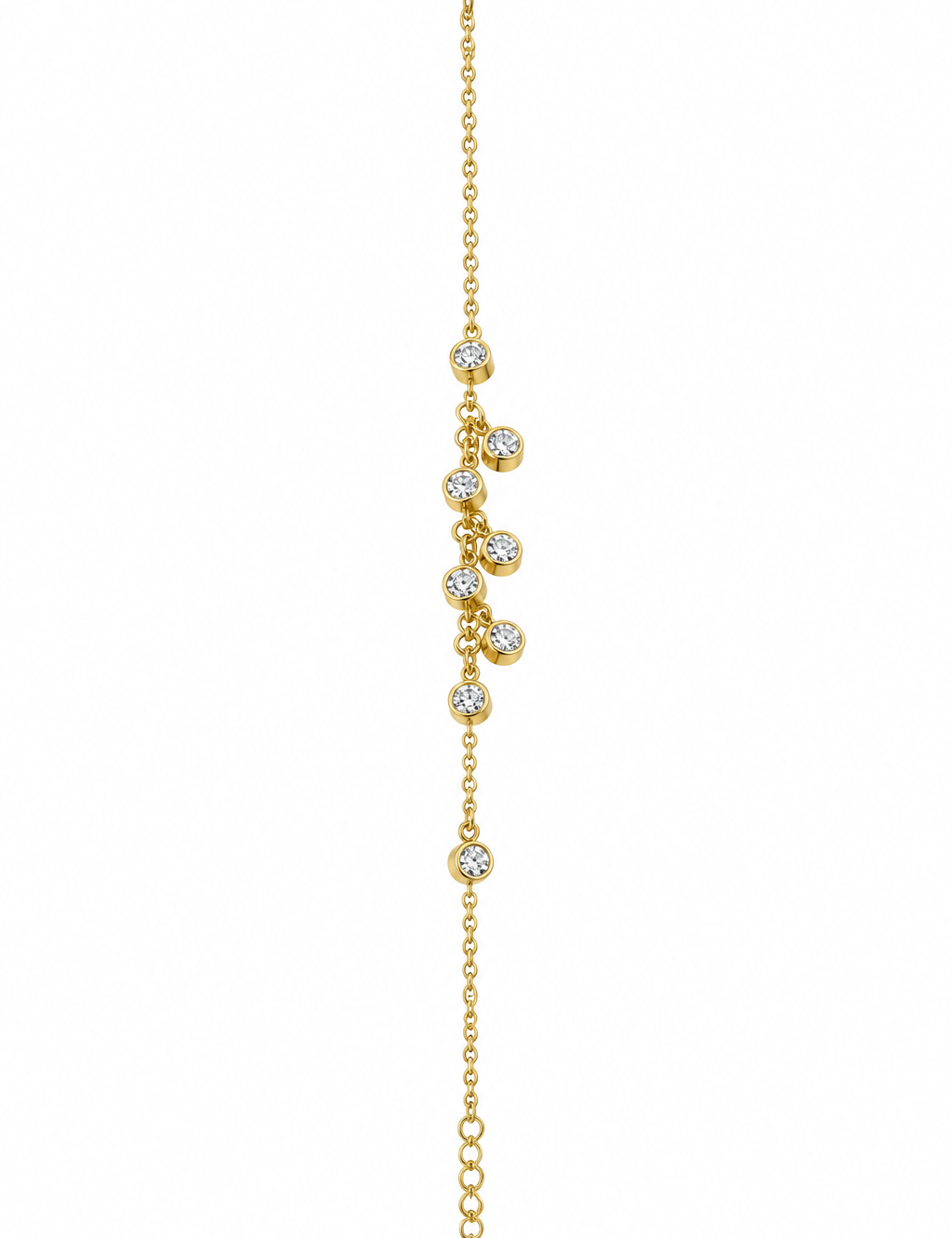 Bracciale Bezel Drops Oro - Verticale